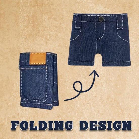 Vorlage: Folding-Design einer Miniatur-Jeans