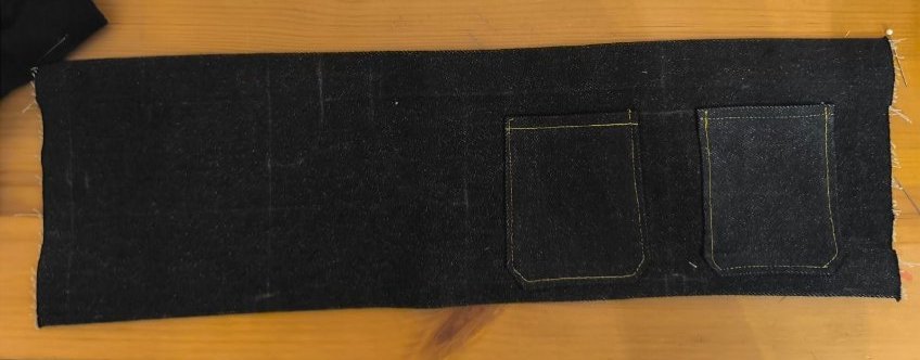 Denim mit angesetzten Taschen